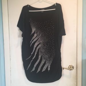 Lane Bryant Sparkly Long Blouse